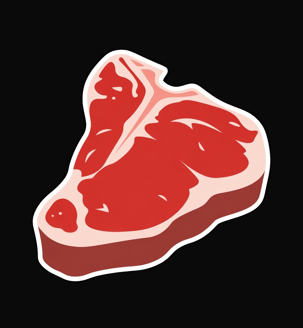 8-bit t-bone steak